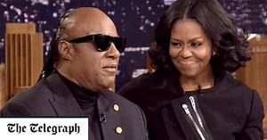 Stevie Wonder serenades Michelle Obama with medley of Isn't She Lovely and My Michelle Amour