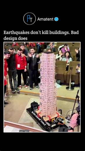 Amatent on Instagram: "What you’re watching isn’t a demo — it’s a stress test for reality. This scale model is placed on a shake table, a machine that recreates real earthquake motions: horizontal waves, vertical shocks, and chaotic frequency changes. Engineers use this to answer one brutal question: Will this structure survive when the ground betrays it? Every vibration exposes: Weak joints Poor load distribution Structural imbalance Design flaws that look fine… until they’re tested Earthquake-