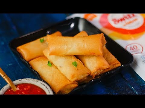 Cheese Burst Spring Rolls - Spring Rolls Recipe - Evening Snacks Recipe