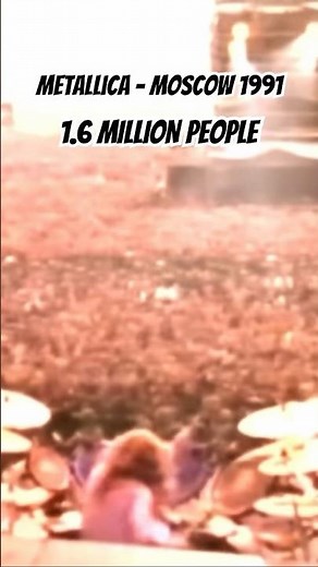 Metallica Insane 1.6 Million Crowd in Moscow 1991