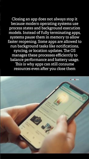 Why do apps keep running even after you close them? #techfacts #background #operatingsystem