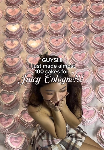 Cakes for @Juicy Cologne ! Never thought I’d get to do this again🥹 @Spring Blings #smallbusiness #fakecake