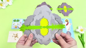 80UncleKimby 30Sets Easter Crafts Resurrection Kit DIY Empty Tomb of Jesus for Christian Religious Sunday School Classroom Activities Bulk