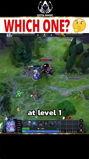 Which hero was imba at level 1 in Dota 2 ? 🤔 #dota2