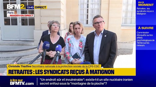 Retraites: "Le financement, c'est le nerf de la guerre (...) le patronat ne veut participer à rien", dénonce la CFE-CGC