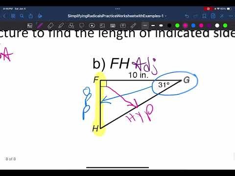Solving TANGENT Example Problem B