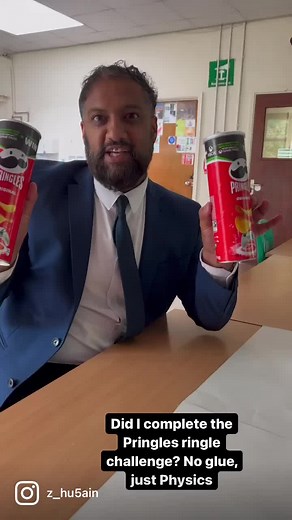 Pringle Ringle Challenge: Fun Physics Experiment for Teachers on TikTok