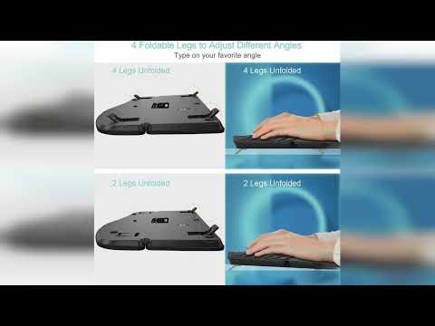 Review: Arteck Split Ergonomic Keyboard with Cushioned Wrist and Palm Rest, 2.4G USB Wireless ...