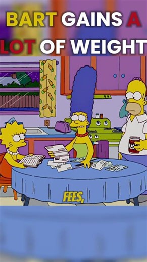 Bart Simpson the fattie - The Simpsons #thesimpsons #funny #shorts #animatedtvseries