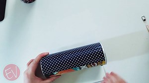 Do you have a couple cans of Pringles hanging around? You have to see how cute this turned out! | ExpressionsVinyl.com