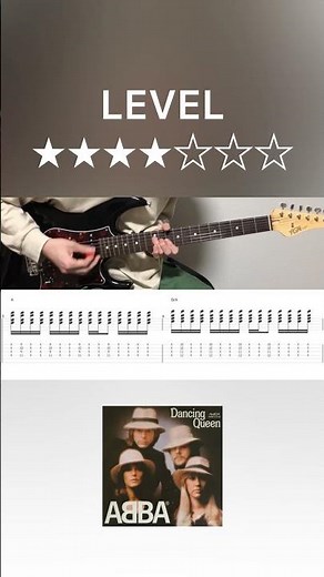 ABBA - Dancing Queen (guitar cover with tabs & chords)