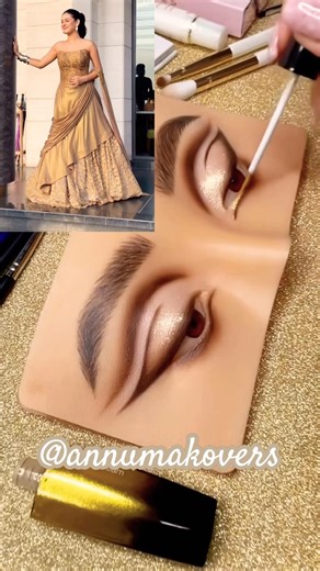 ISHA MALVIYA GOLD ✨EYE MAKEUP SONG #challenge #eyemakeup