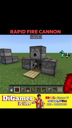 Rapid Fire TNT Cannon 😳 Too Dangerous! | Minecraft #minecraft