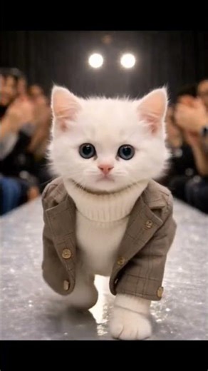 Best Model Cats on the Runway! Strutting with paws, stealing hearts 😻💃 #cat #cats