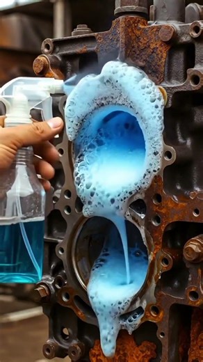 Insane Engine Motor Block Rust Removal ASMR | Full Restoration