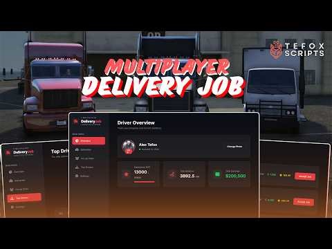 The Ultimate FiveM Delivery Job | Multiplayer Logistics System & Progression [ESX/QB/QBOX].