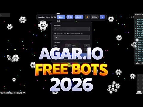 AGAR.IO FREE BOTS/XP 2026 ONLY SCRİPT (OFFICIAL SERVER)