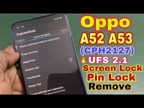 Hard reset Oppo A52 & A53 2023 Unlock Pattern & Frp By OPPO Tool 2023