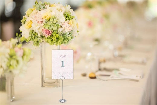 Romantic Wedding Table Numbers | Printable Wedding Table Numbers | Editable Templates for Wedding | Pastel Pink Templates Ready-to-edit - Etsy