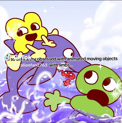 BFDI Algebraliens: Animated Moving Objects with Limbs