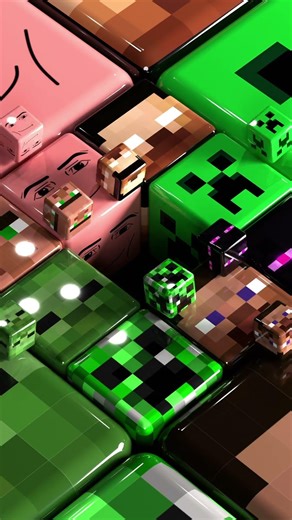 Minecraft x Roblox awesome cubes 😎🔥 #robloxlive #minecraft