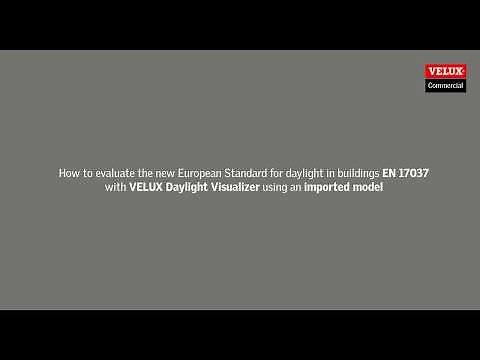 How to evaluate daylight factor requirements for EN 17037 Daylight in Buildings with imported models