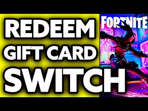 How To Redeem Fortnite Gift Card on Nintendo Switch 2025