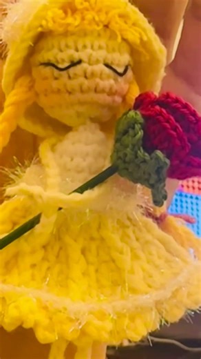 I crochet these fairy dolls for keychains and sell them all for business #crochet #doll #tutorial