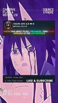 SASUKE ALMOST GOT K*LLED FOURTH RAIKAGE BUT GAARA APPEARED 🤯🥶