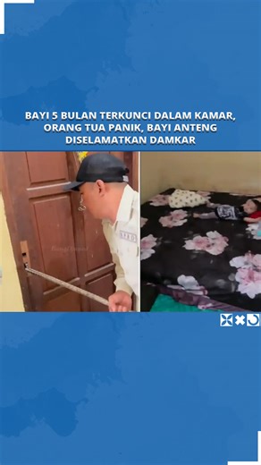 Tribunnews Sultra on Instagram: "Video Viral, Damkar Balikpapan Utara Selamatkan Bayi Terkunci di Dalam Kamar Petugas Pemadam Kebakaran (Damkar) Balikpapan Utara berhasil menyelamatkan seorang bayi berusia lima bulan yang terkunci di dalam kamar rumahnya, Rabu (31/12/2025). Peristiwa tersebut terjadi di Jl. Brantas, RT.36 Kelurahan Batu Ampar, Balikpapan Utara, Kota Balikpapan, Provinsi Kalimantan Timur. Bayi yang terkunci di kamar membuat keluarga panik dan segera meminta bantuan. #aksiheroik #