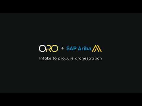 ORO + SAP Ariba: Procurement Intake & Orchestration