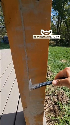 SilverBack Epoxy ®️ is the World's Toughest #deck Post Crack Filler and Deck Repair Epoxy.