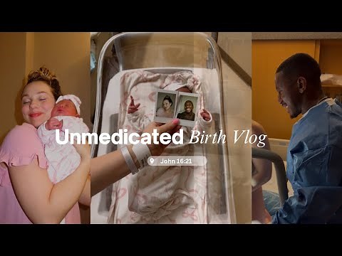 UNMEDICATED natural birth vlog *raw & real* our positive birth experience