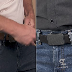 There’s nothing like the smell of real leather. Introducing the GROOVE BELT MAX LEATHER. All the things you love about the OG Groove Belt now with STRETCH leather. 🐄 Stretch Full-Grain Leather 🧲 Magnetic Snap Buckle 📏 Set and Forget 🚫 Anti-Flap™ Design The New Groove Belt Max Leather...made from real cow. All Groove Life products have: 🤩 151,235 5-Star Reviews 💯 94-Year Warranty 🏆 Award-winning customer service | GrooveLife