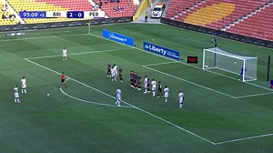 SUSNJAR!! Where there's life, there's hope for Perth Glory as they pull a goal back from Brisbane Roar FC! Brisbane leads 2-1 in the final minutes of the match at Suncorp Stadium!! Watch #BRIvPER live and free on 10 Bold & 10 Play!! 📺: www.10play.com.au/live | 10 Football