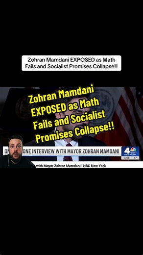 Zohran Mamdani EXPOSED as Math Fails and Socialist Promises Collapse!! #trump #maga #politics #mamdani #nyc
