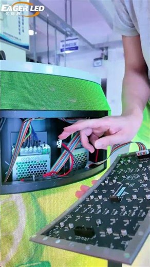 Soft LED modules are perfect for can screens!#ledscreen #ledvideowall #ledboard #eagerled