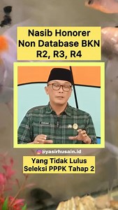 240K views · 15K reactions | Honorer yang gagal seleksi PPPK tahap 2 dan mereka yang tidak masuk database BKN termasuk R2, R3 dan R4, begini status selanjutnya. #PPPK #honorer #BKN #guru 茶茶茶 | Yasir Husain | Facebook