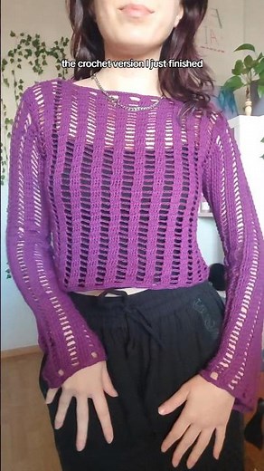 Distressed/Mesh Sweater