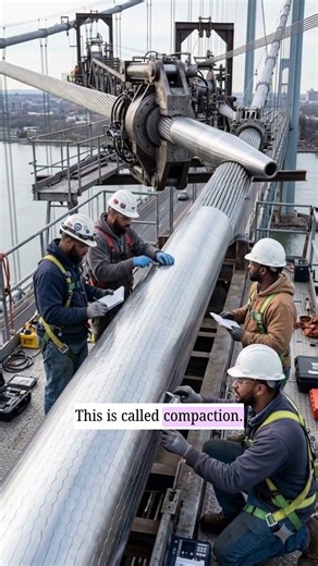 How Suspension Bridges Hold Thousands of Tons 🌉 #engineering