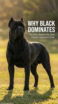 Why Black Dominates the Cane Corso 🏛️