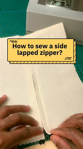 How to sew a lapped zipper? #sewing #sewingblogger #sewsewsew #howto # | ABC Sewing