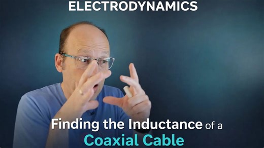 Electrodynamics finding the inductance of a coaxial cable explained