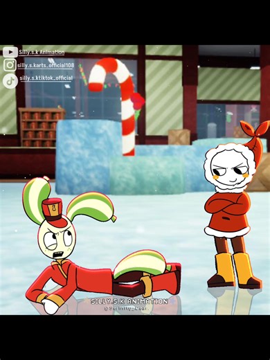 Looey learning how to disctract with Shrimpo || IcedOver ⛸️❄️[ib: ‎⁨@Dimension_Director⁩] #dandysworld #toonsquid