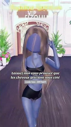 Laisser moi vous prouvez que les cheveux gris sont sous côté • code hex• 879669