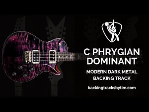 Modern Dark Metal Backing Track in C Phrygian Dominant | 155 BPM