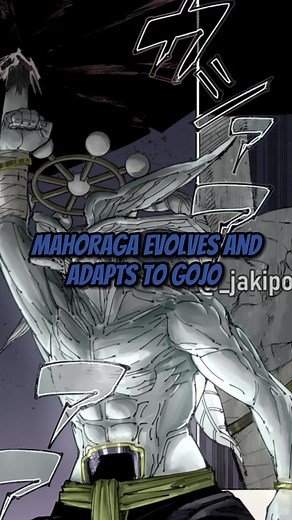 Mahoraga Adapts and Evolves to overcome Gojo’s Infinity Explained | Mahoraga Vs Gojo | Jujutsu Kaisen #jjk #jujutsukaisen #anime #manga #fyp #viral #gojo #gojosatoru #mahoraga #sakuna