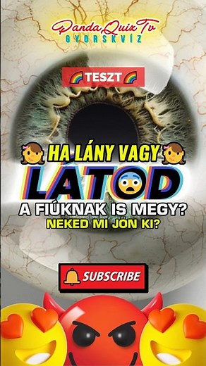 KVÍZ: 🌈Ha LÁNY VAGY, LÁTOD! 👧 És a FIÚK?👦 #shorts #trending #kvíz