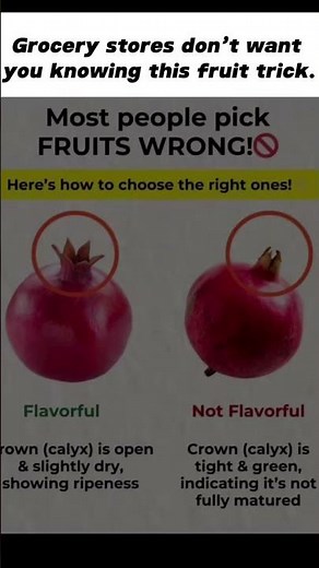 Grocery Stores Hide This Fruit Trick! 🍎 Choose the Right Pomegranate Every Time
