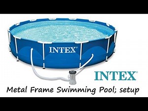Intex Metal Frame Swimming Pool; setup and test 🥽🤿